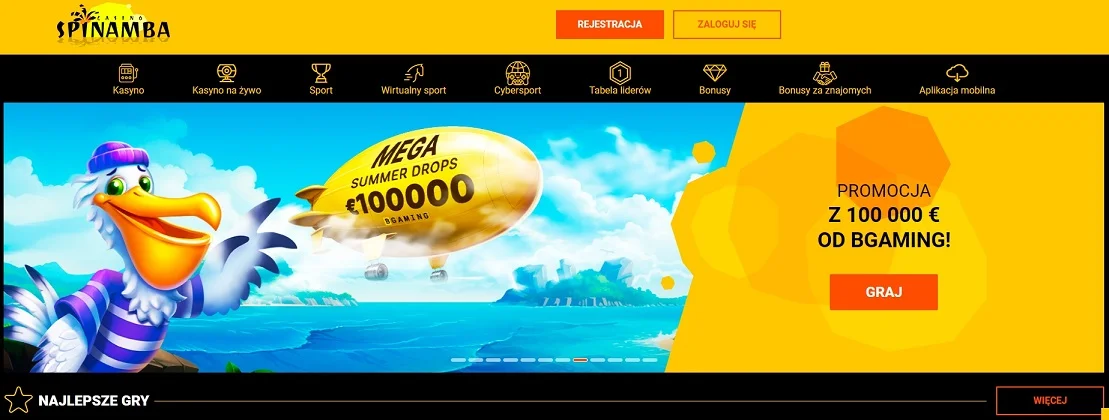 Spinamba-Casino z jeton